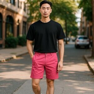 Vineyard Vines Shorts Mens 37 Pink Chino  Preppy Casual Cotton Twill‎